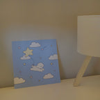 flying in the night sky print
