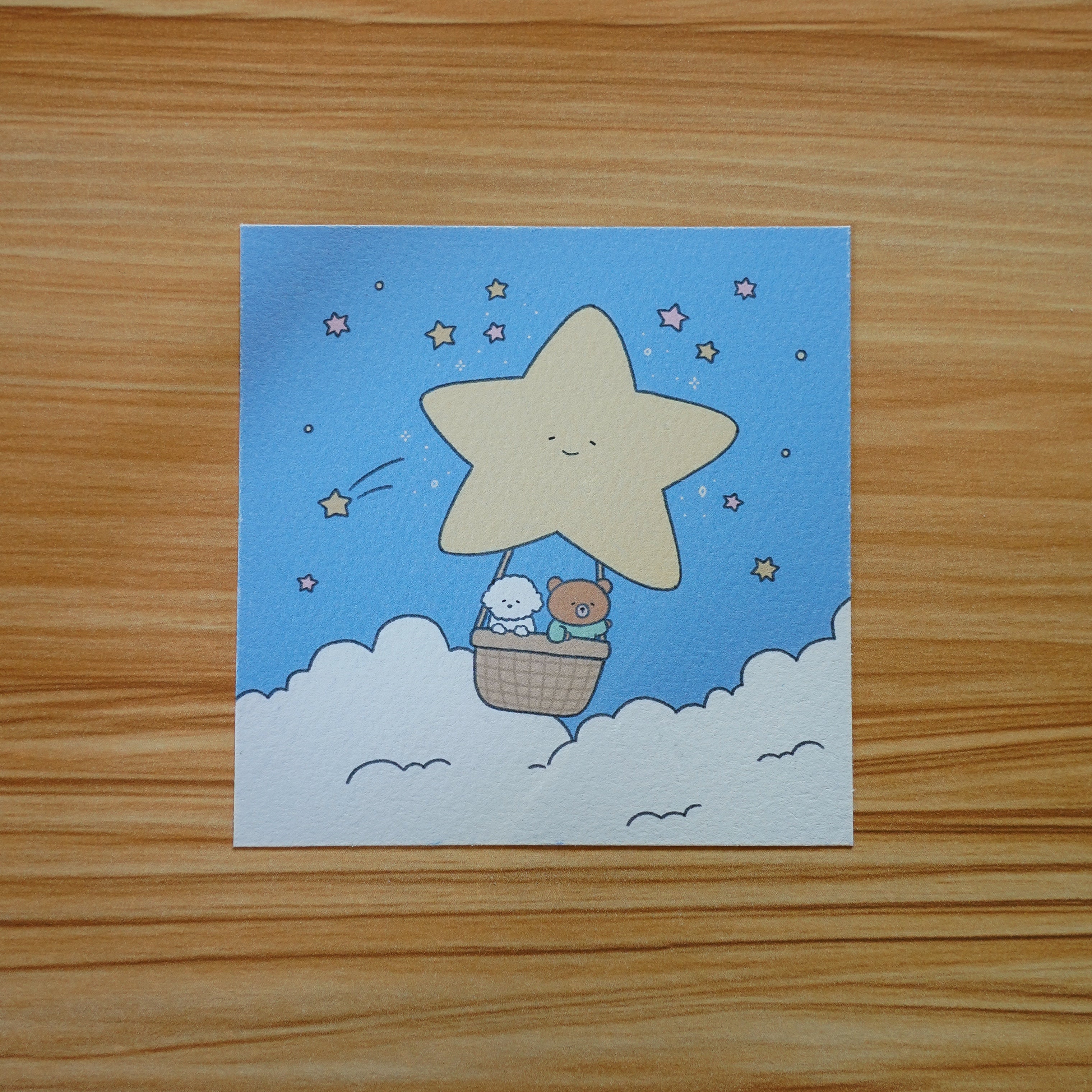 floating together print