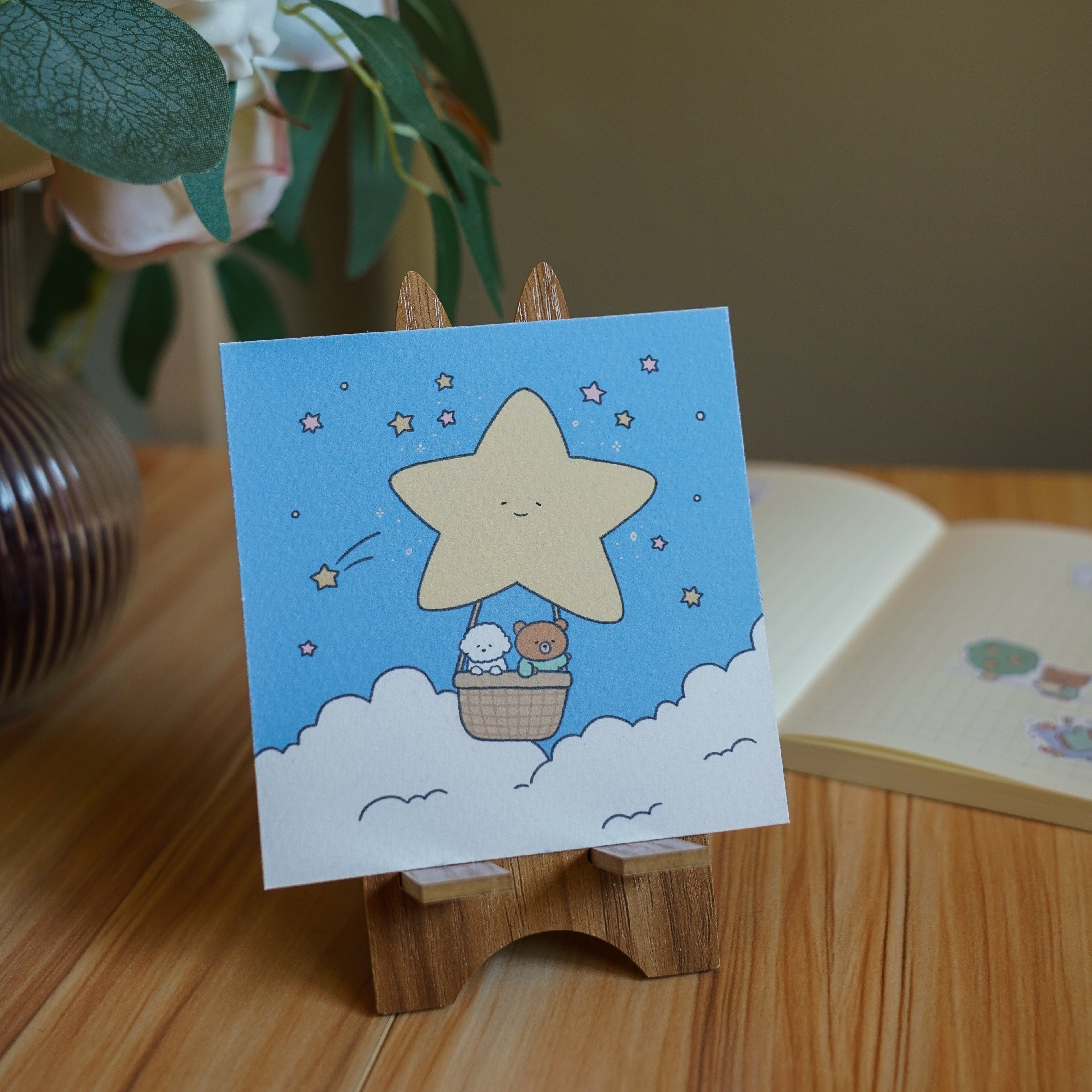 floating together print